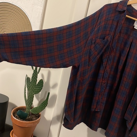 Long sleeve loose plaid - Picture 3 of 3